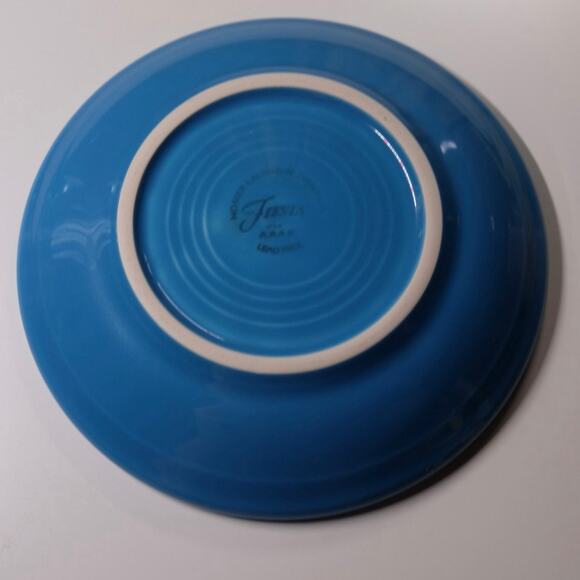 Fiesta Ware Peacock Blue Saucer Plate USA Homer Laughlin Replacement - Picture 2 of 4